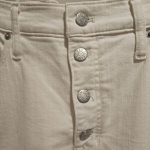 J. Crew High-Rise Vintage Straight Cream Jeans